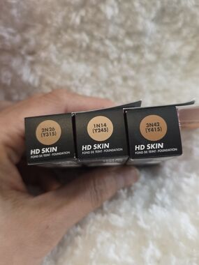 HD Skin Liquid Foundation Trio - Neutral/Beige Shades